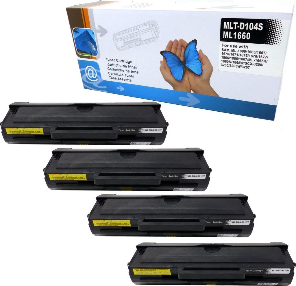 4x Toner (ersetzt MLT-D104S / ML1660)