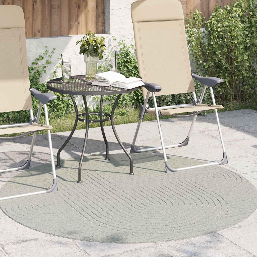 "2026 Aktion"Bereichsteppiche - HOMMIE - modernes Design Wohnzimmerteppich - Rund PALMERAS Grün Ø 200cm Polyester - Designerteppiche NeuMöbel289...