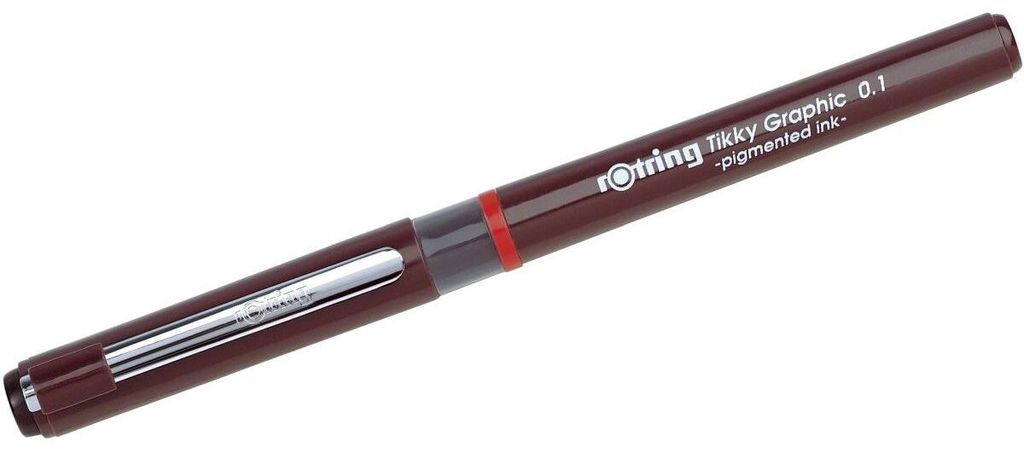 ROTRING Feinfaserschreiber Tikky Graphic 0,1mm Schwarz 1 Immagine del prodotto 