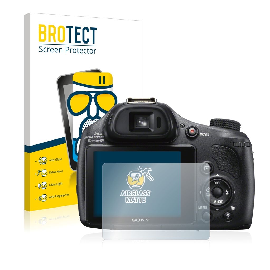 BROTECT Entspiegelungs Schutzglas für Sony Cyber-Shot DSC-HX400V Schutzfolie Panzer Folie Glas Display Schutz matt