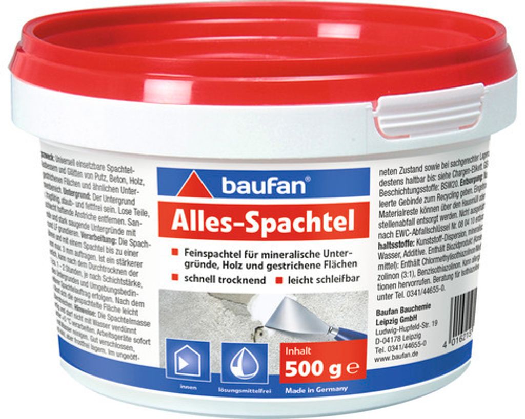 Baufan Feinspachtel 500 g Produktbild 
