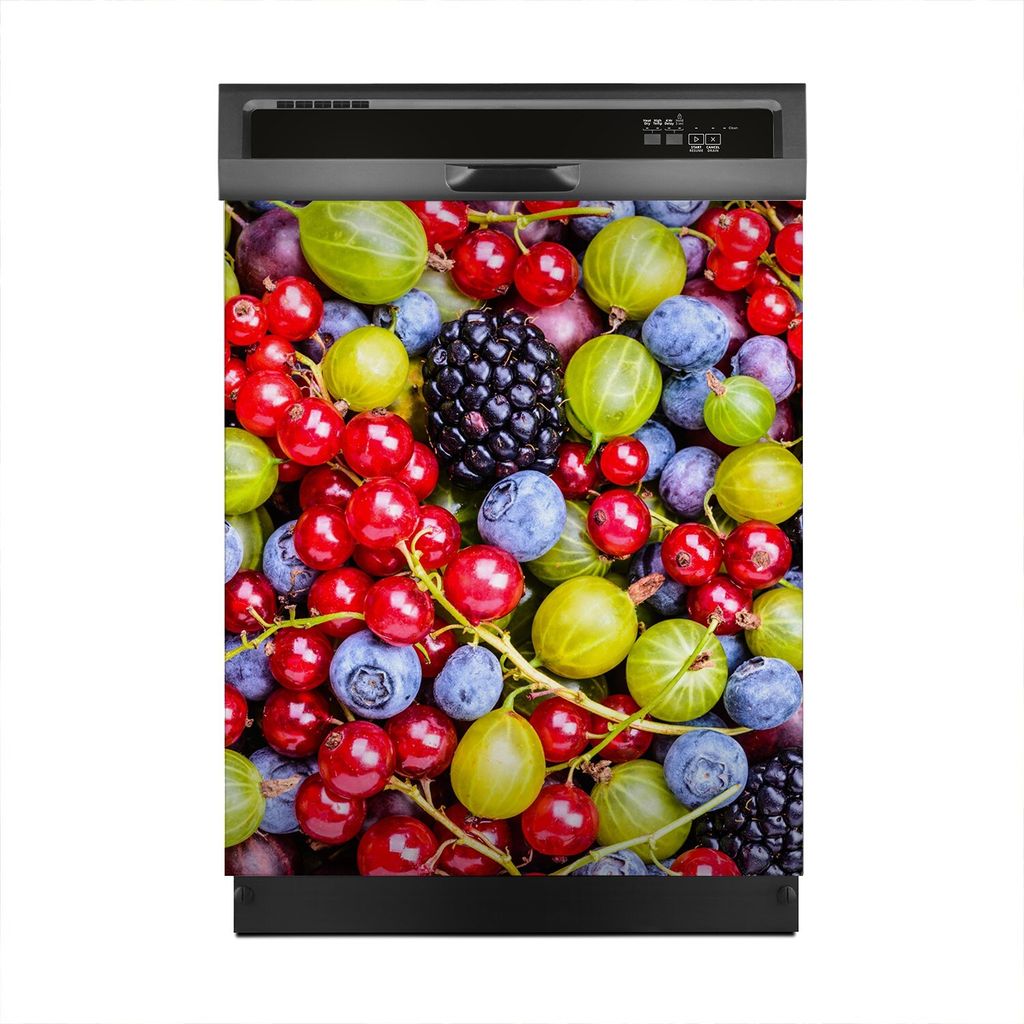 Aufkleber sticker 60x70 cm Dekorative folie Spülmaschine - Farblich Früchte