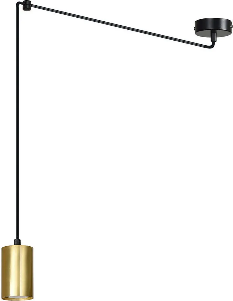 Suspension Moderne pour Éclairage Cifré - Fini les Zones d'Ombre Noir/Or