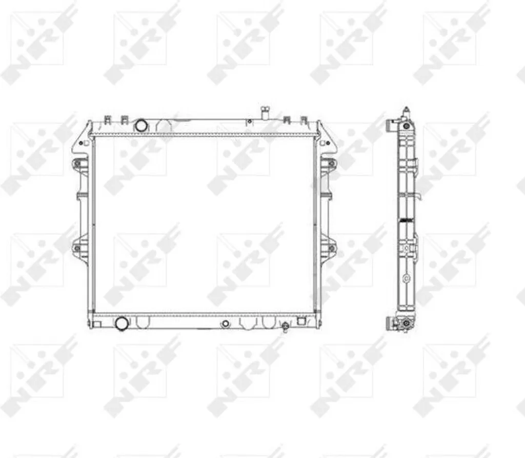 Radiateur Hilux pour refroidissement moteur intense - NRF 53541 d'origine