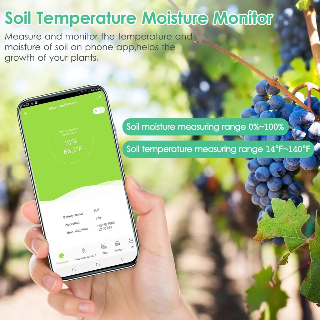 Capteur humidité du sol Bluetooth BT-02 avec contrôle par application