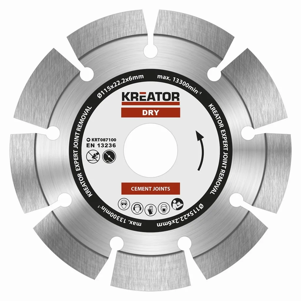 Disque à tronçonner diamanté 115mm ponçage des joints de maçonnerie
