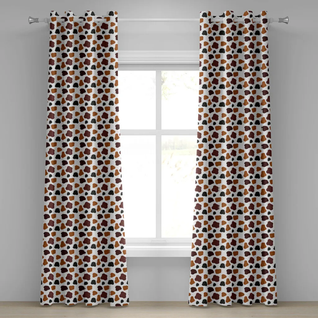 Tenda Design Cow Skin ABAKUHAUS 280x225 - Bianco Nero Marrone