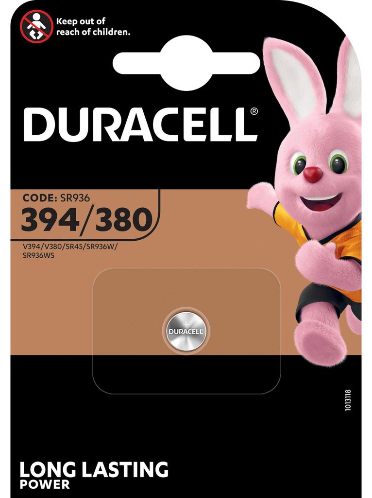 Duracell Speciale zilveroxide knoopcel 394/380 SR936, 1,5 V Productafbeelding 