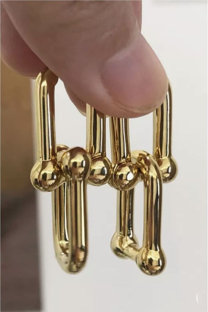 Dámské zlaté náušnice MNZ Tiffany Obrázek produktu 2