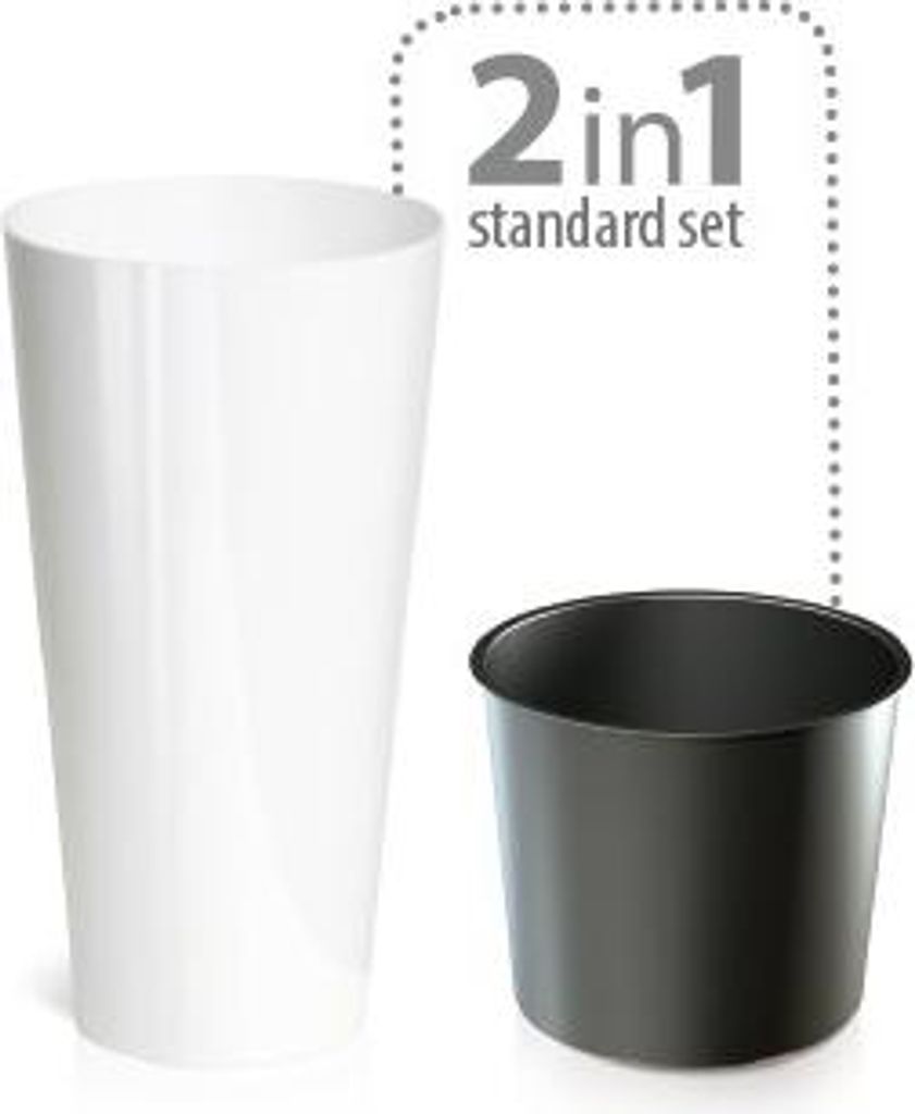Tubus Slimmer biały matowy 15 cm Zdjęcie produktu 
