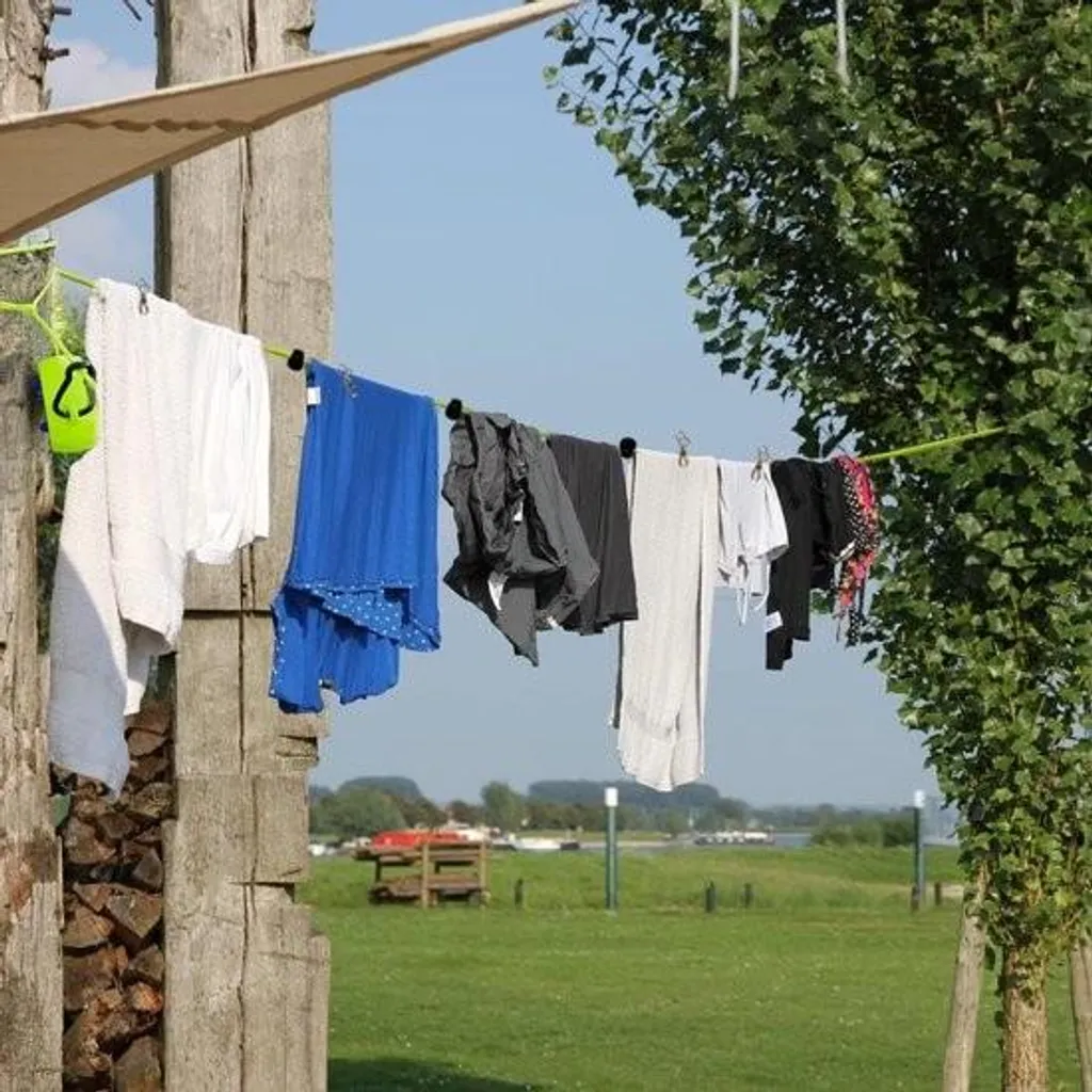 Corde à linge de camping extensible 10m avec 2 pièces pour extérieur - 2
