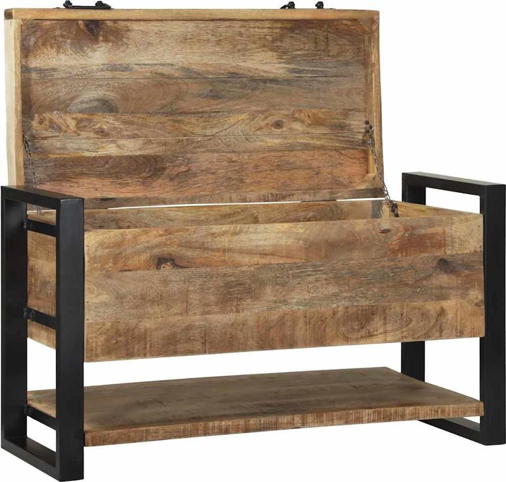vidaXL Aufbewahrungsbox Braun 80 x 35 x 45 cm Massivholz Produktbild 