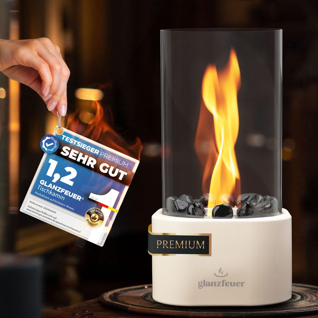 GLANZFEUER® Tischkamin -PremiumEthanol Tischkamin Produktbild