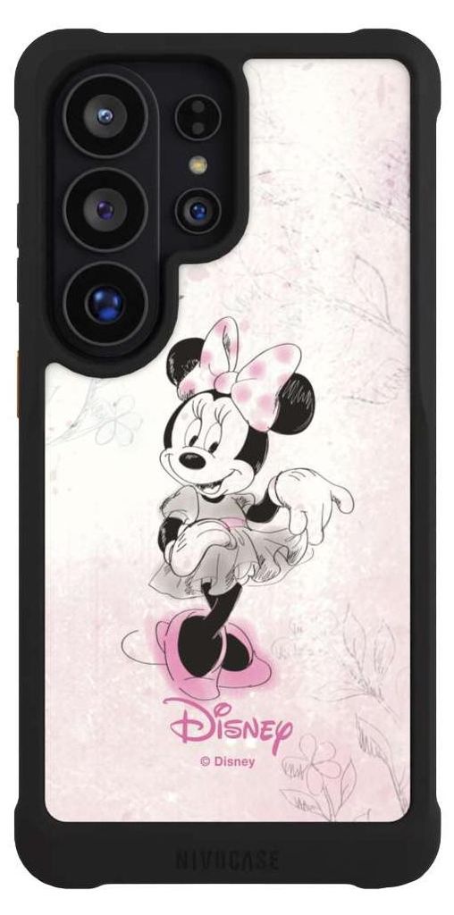NIVOCASE Hülle für Samsung Galaxy S26 Ultra Stoßfeste Handyhülle NIVOmax Case Schwarz Disney Minnie Mouse Vintage