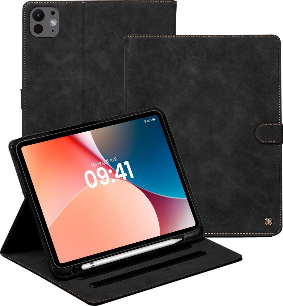 LBH Tablet Schutzhülle für Apple iPad Pro 8. Gen (M5) 2025 13 Zoll Cover Case Schutz Tablet Farbe: Schwarz
