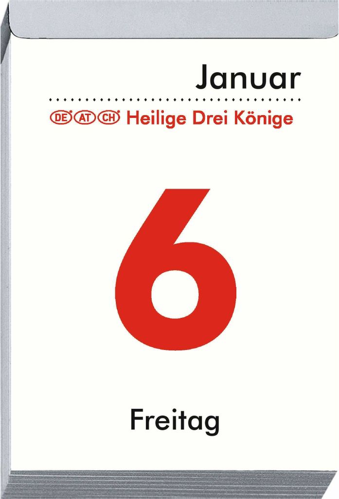 Tagesabreißkalender XXL 2025 - 9,9x14,3 cm - 1 Tag auf 1 Produktbild 5