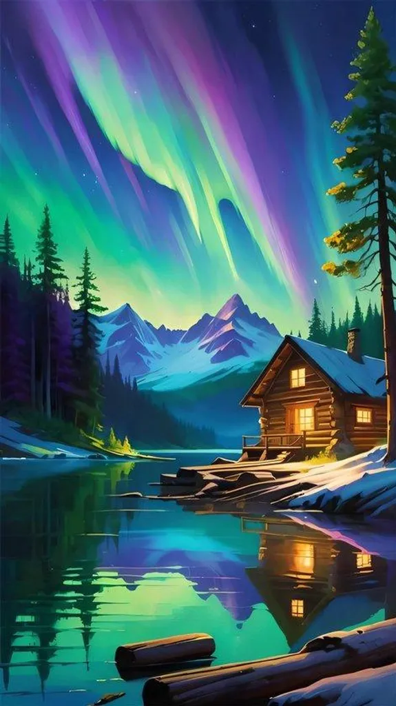 Kit Diamond Painting XXL Aurora - Activité Détente et Déco 40x70 cm