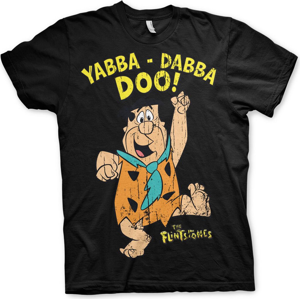 Yabba-Dabba-Doo T-Shirt - Small - Black