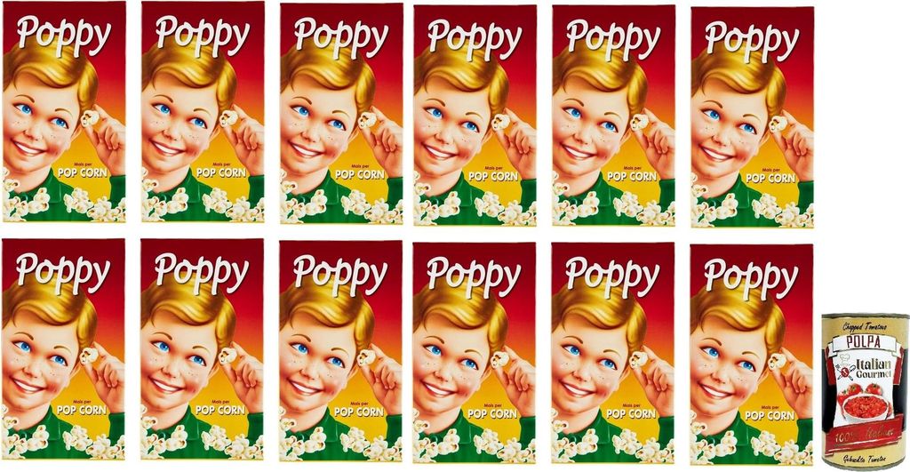 12 Select POPPY Popcornmais 250gr + Italian Gourmet polpa 400g