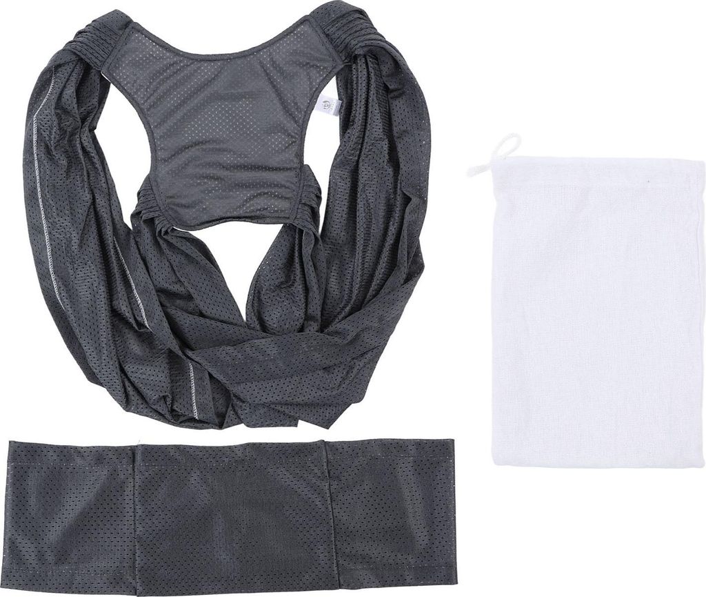 Baby Wrap -Träger Hände atmungsaktiven verstellbaren Säuglingsbaumwäschemittel für Kleinkind Dunkelgrau großgröße