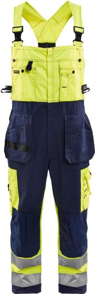 Blakläder High Vis Latzhose 2603 1860 in div. Farben, Farbe:gelb/marineblau, Größe:146 (C94)