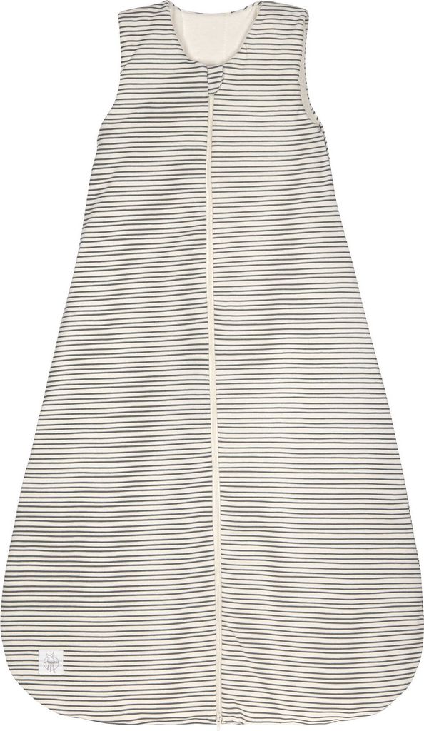 LÄSSIG Babyschlafsack 4 Jahreszeiten Streifen grau Alter 6-12 Monate