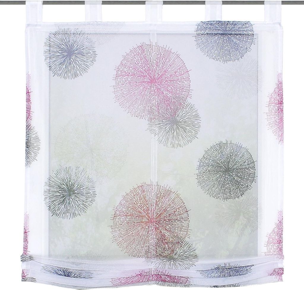 Home Wohnideen Schlaufenraffrollo Voile Digitaldruck Rawlins 140 x 80 cm Flieder
