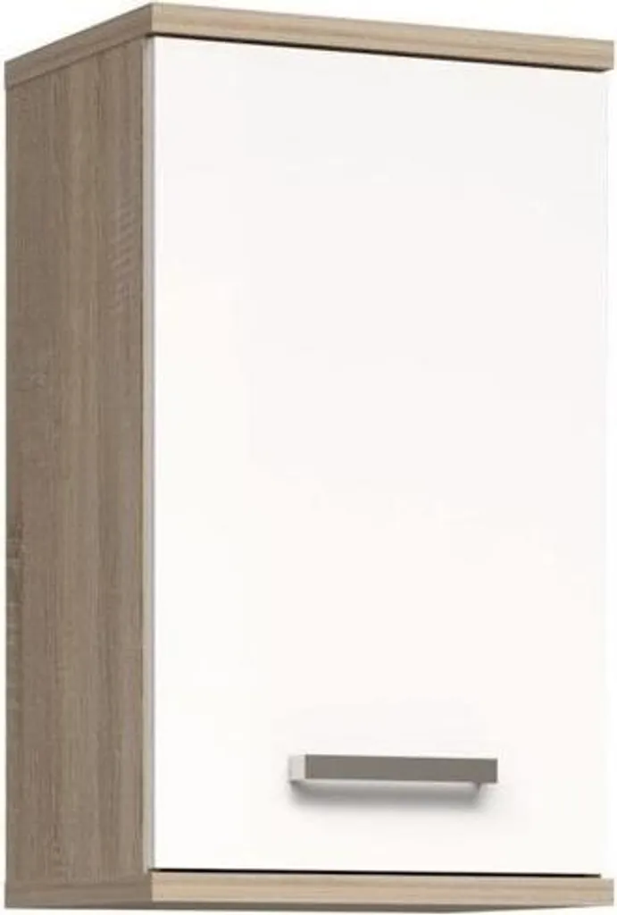 Offerta Mobile Bagno Sospeso VERIS 1 Anta Bianco Rovere Sonoma | Prezzo Shock