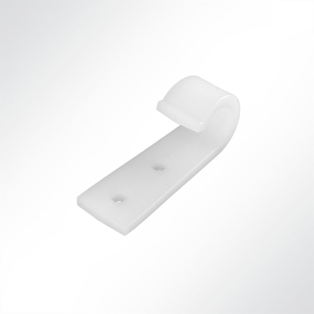 Lysel® Planenhaken Kunststoff offen, (BxL) 22x60mm in Weiß Produktbild 