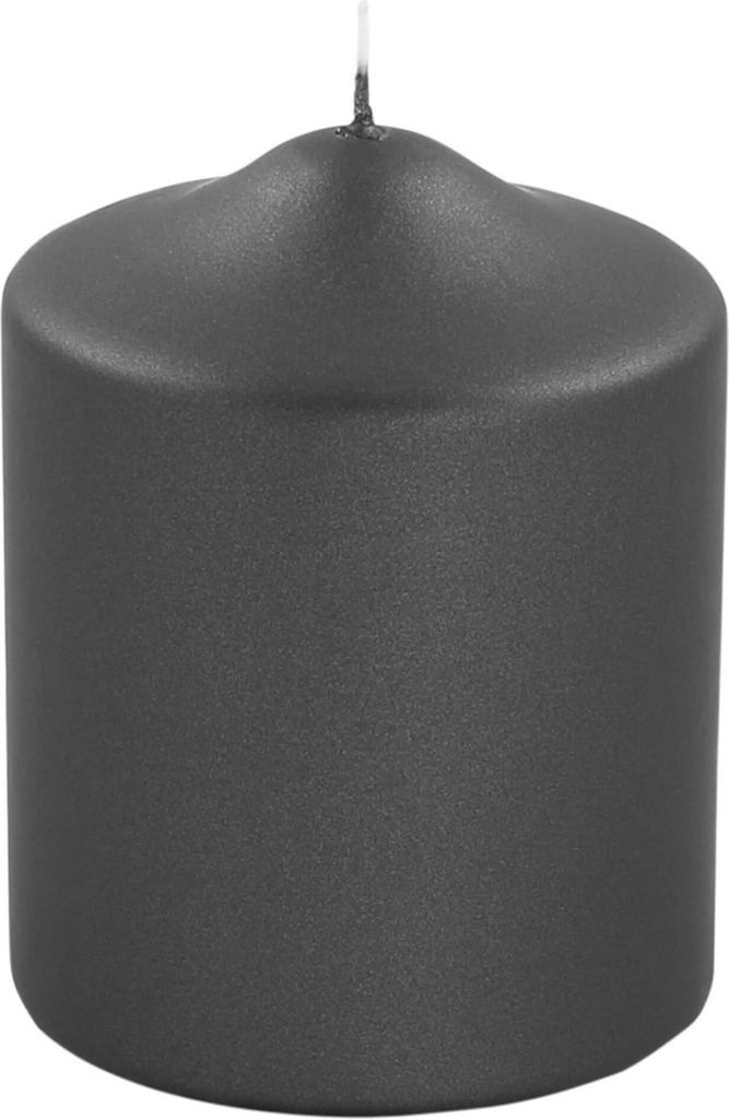 Fink CANDLE, metallic Stumpenkerze, Paraffin, schwarz, L. 8 Produktbild 
