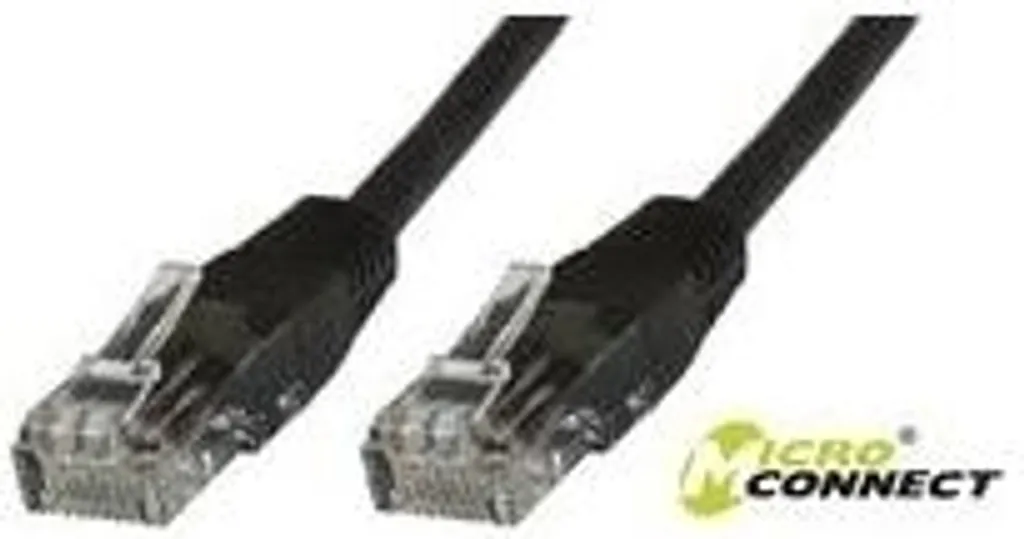 Microconnect Cat5e UTP 1m Nero V-UTP501SVP - Connessione Gigabit - 2
