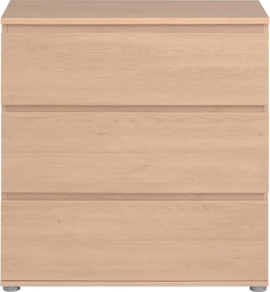 Commode Nux 3 tiroirs en chêne massif - Rangement scandinave chic