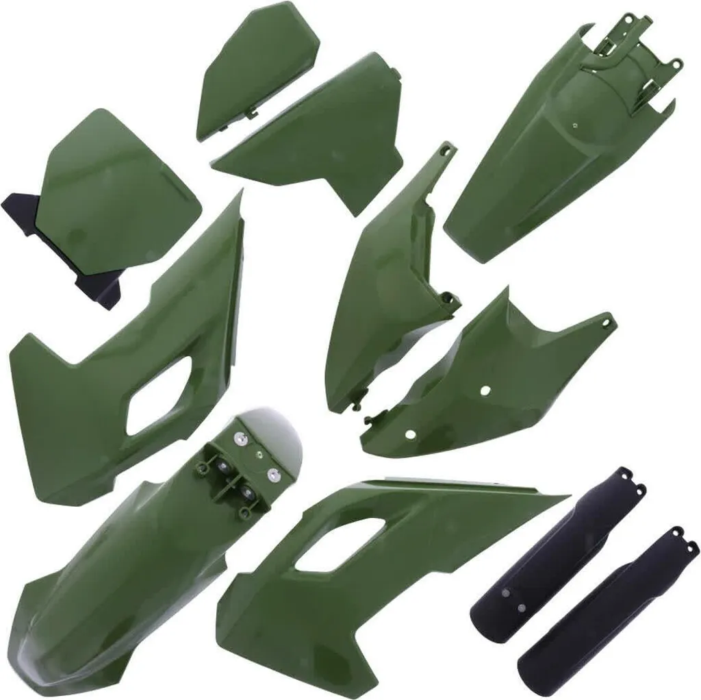 Kit carénage Polisport 11 pièces vert pour Husqvarna TC FC TE FE