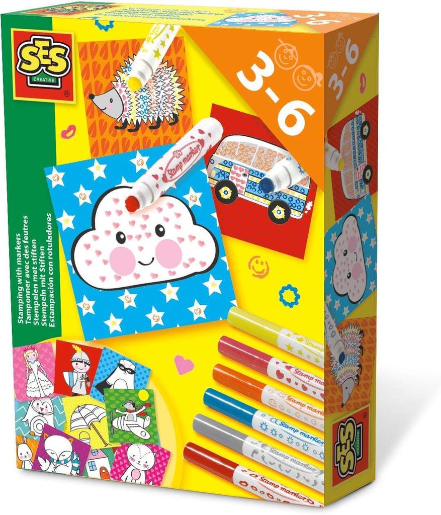 SES Creative 14896 Stempeln mit Stiften - Kreatives Mal- Produktbild 