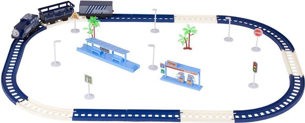 Vláčik Malplay s led svetlom + lokomotíva + vagóny a koľaje Obrázok produktu 6