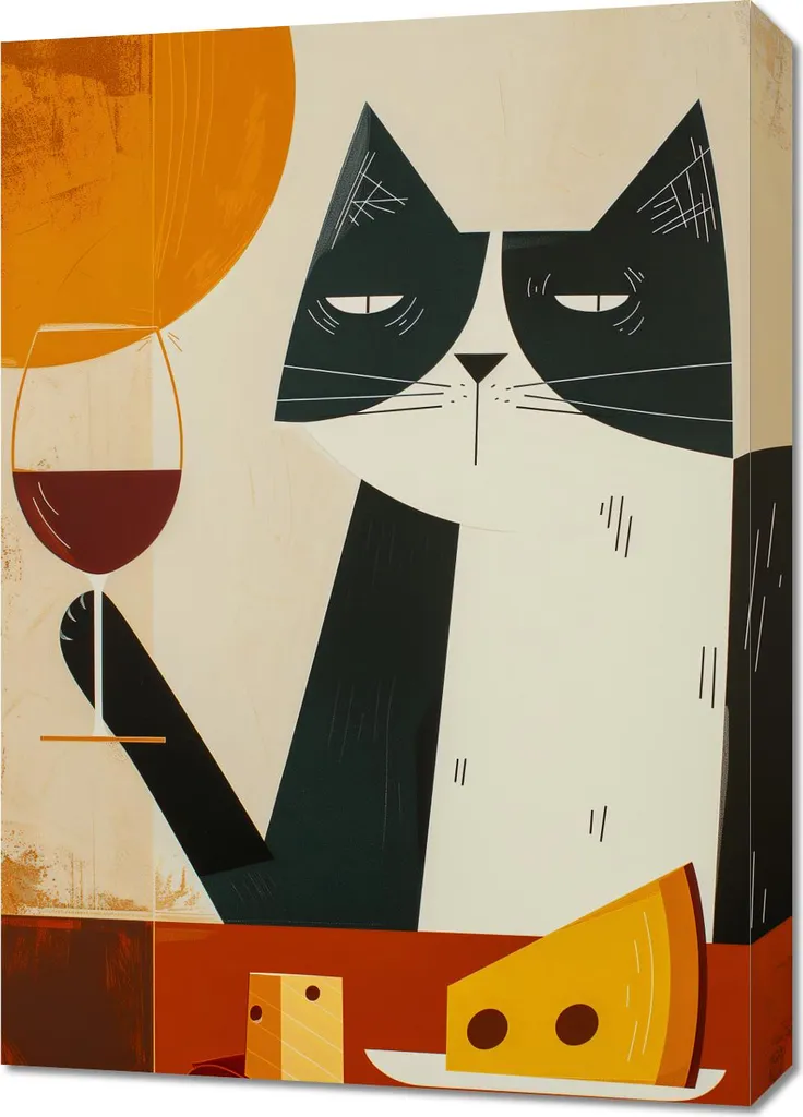 Décoration Murale Tableau 50x70 cm Gustowny Przyjemniaczek pour Salon