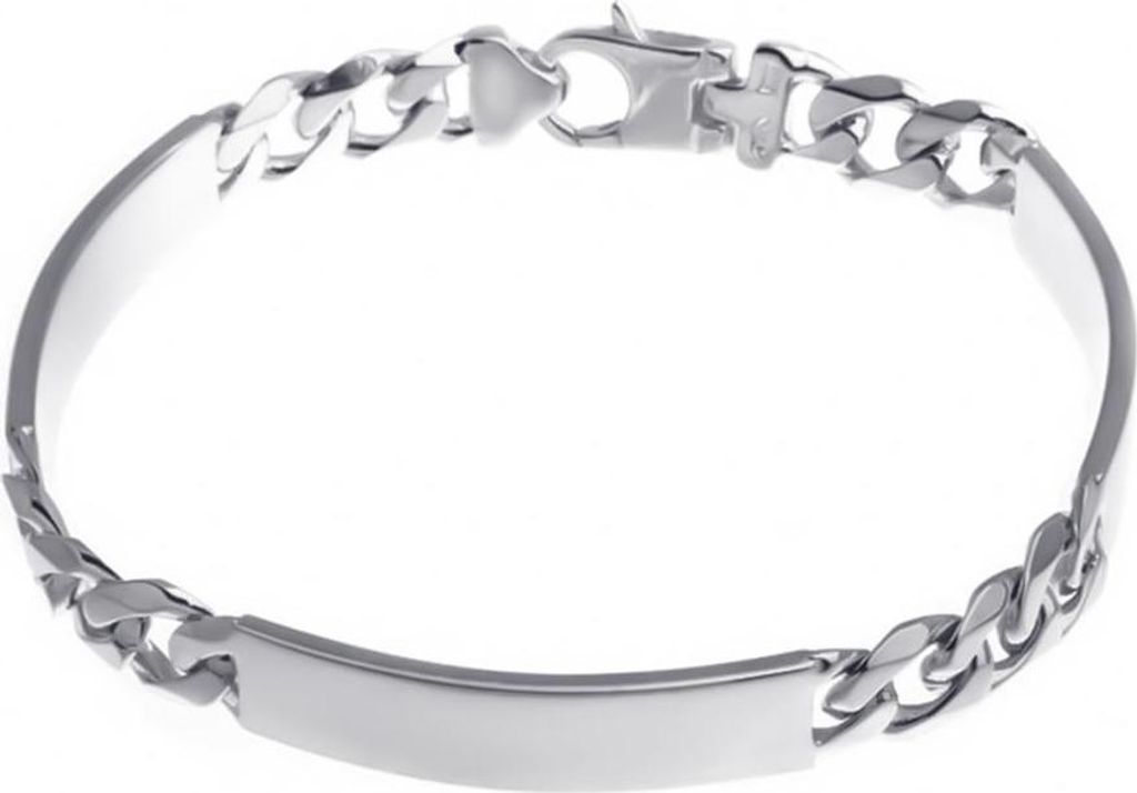 SILBERKETTEN STORE Gravurarmband 8,5mm - 925 Silber, Länge wählbar von 18-23cm - 21cm