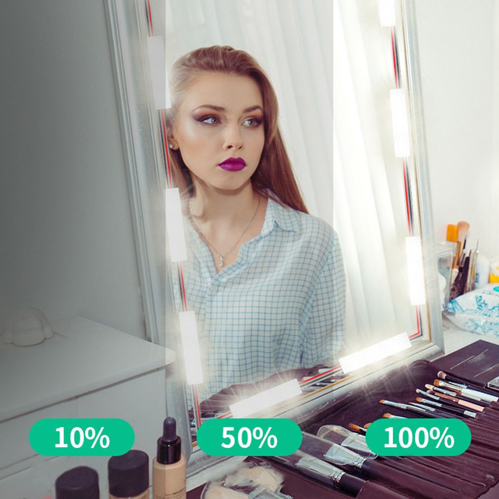 14 ks LED make-up zrcadlových světel stmívatelné dotykové Obrázek produktu 7