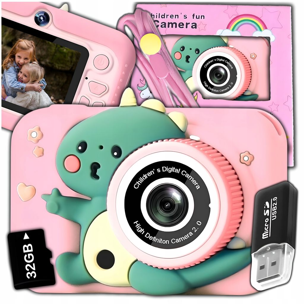 Digitálny fotoaparát pre deti 40Mpx fotoaparát na hranie + Obrázok produktu 