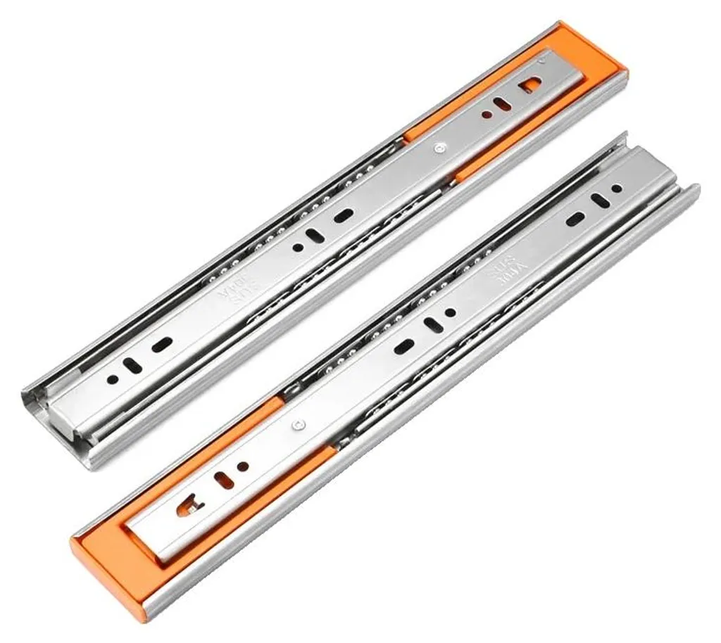 Rails de tiroir anti-claquement inox 30cm pour tiroir silencieux