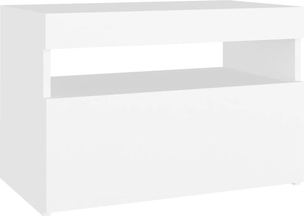 (Robust Möbel) TV-Schrank mit LED-Leuchten Weiß 60x35x40cm - CL827940 - TV-Schränke