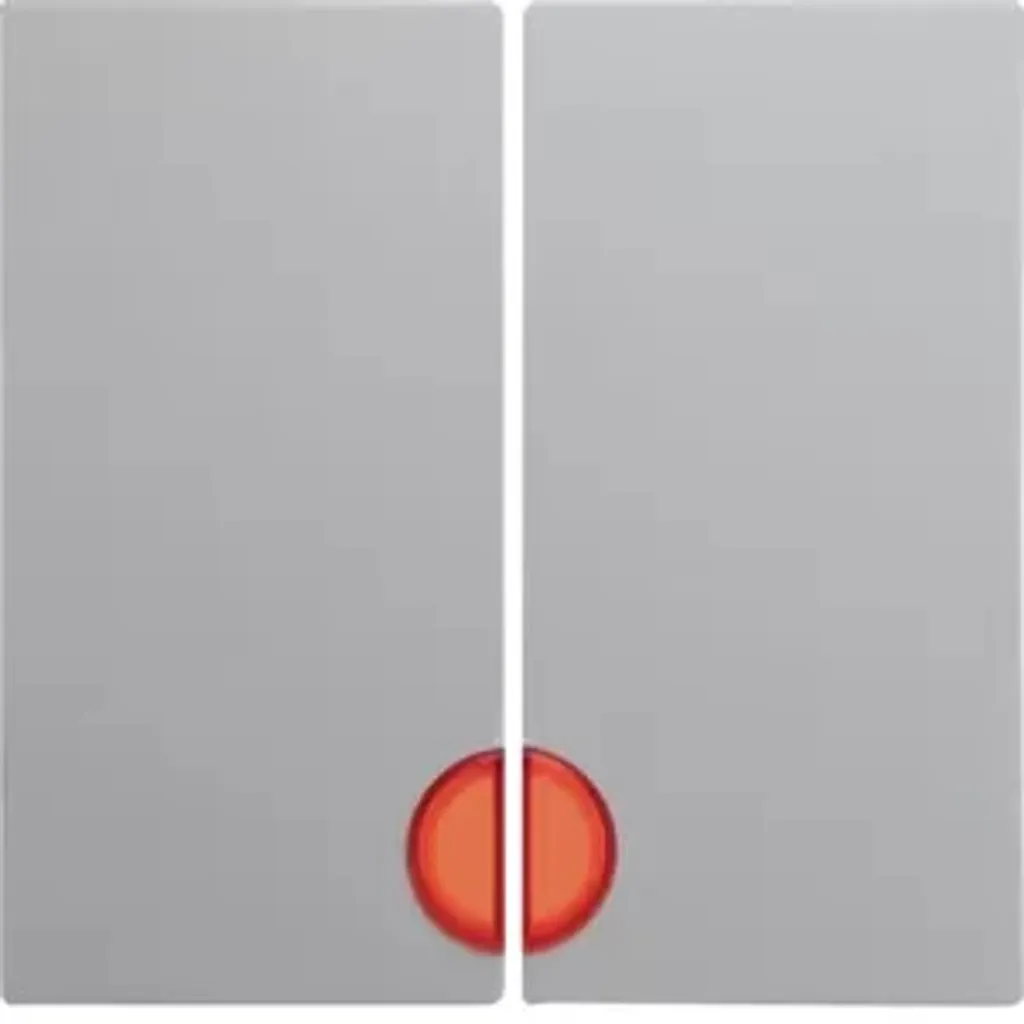 Commande interrupteur blanc polaire avec repère rouge pour couloirs