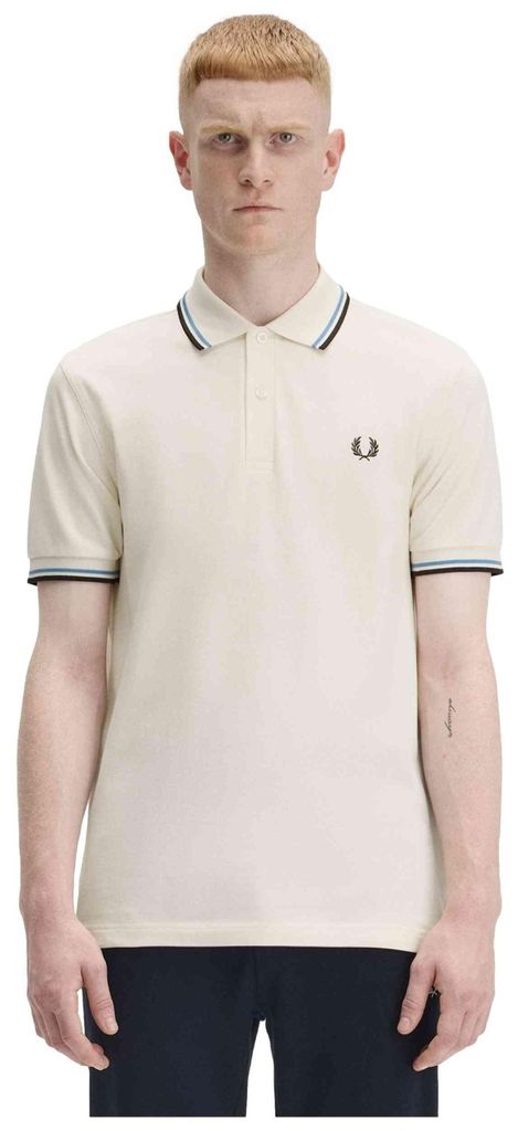 Fred Perry Polo crème uni coton Image du produit 