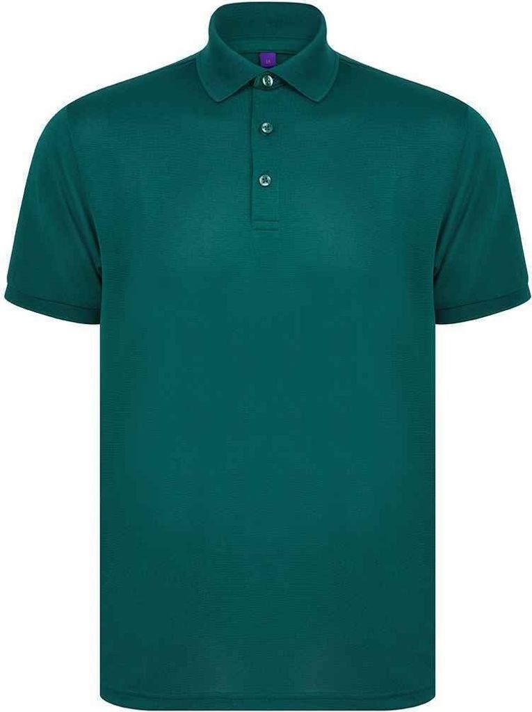 Henbury - "Pique" Poloshirt für Herren PC4429 (4XL) (Flaschengrün)