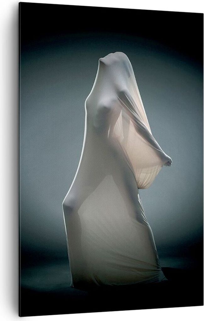 Bild auf Leinwand - Leinwandbild - Einteilig - Künstlerisch Frau Kampf - 80x120cm - Wand Bild - Wanddeko - Wandbilder - Leinwanddruck - Wanddekora...