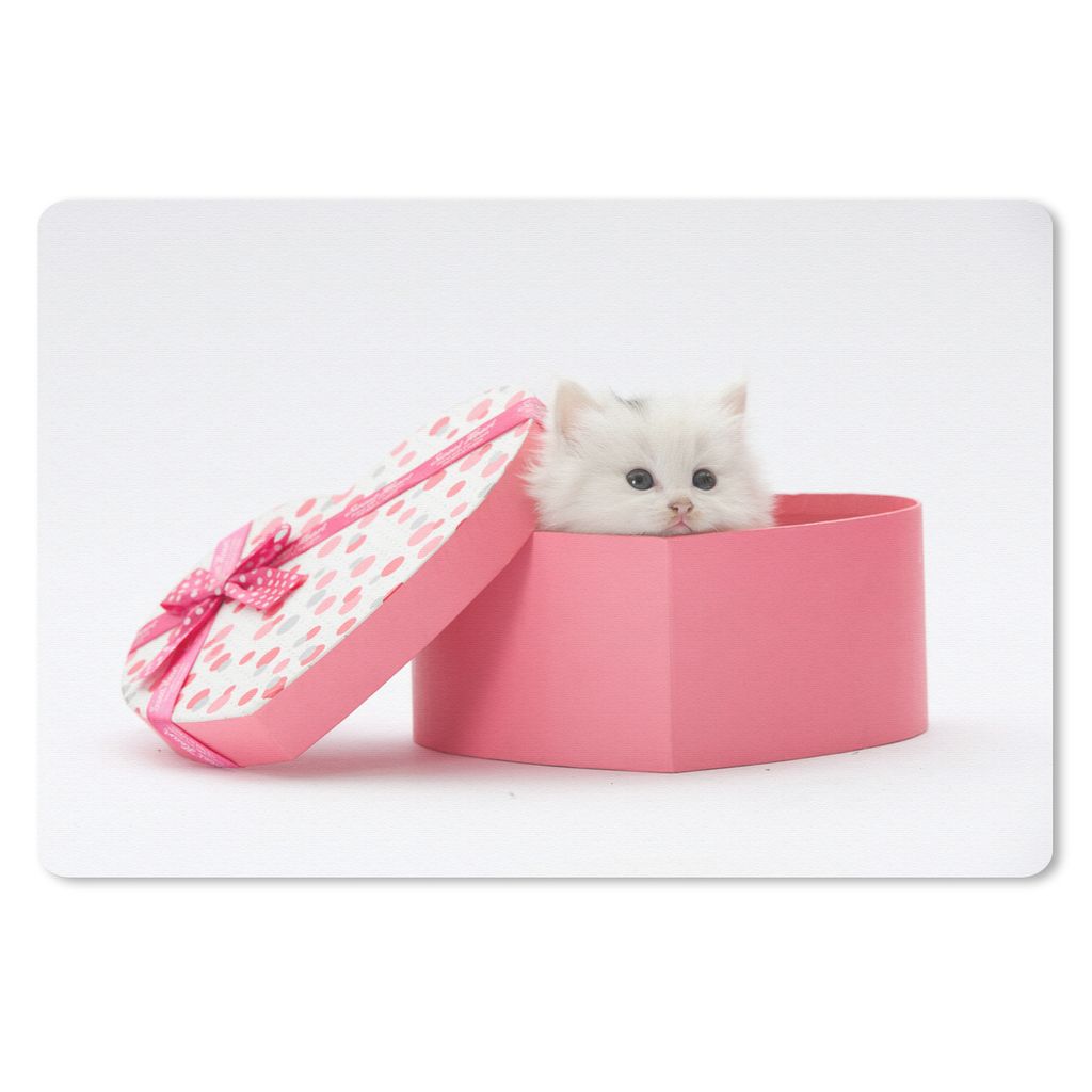 MuchoWow Mauspad Mousepad Eine Nahaufnahme eines Kätzchens aus einem Geschenk 27x18 cm - Mousepads - Maus Mat - Pad - Mausunterlage - Büroartik...