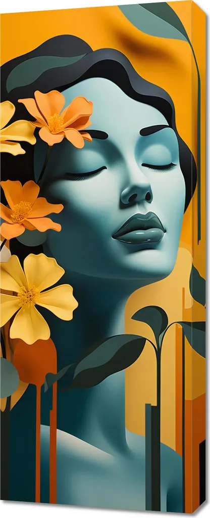 Toile Zen Méditation Florale 40x100 cm - Créez une Ambiance Relaxante