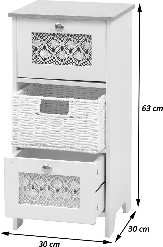 Armoire à tiroirs compacte 63x30cm pour optimiser vos petits espaces - 10