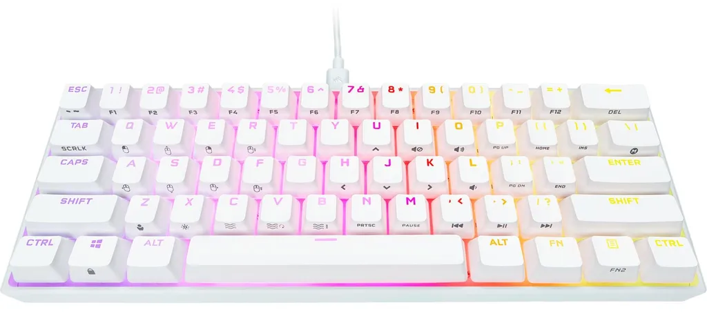 Clavier Corsair K65 RGB Mini - Switches Speed Silver et Format 60%