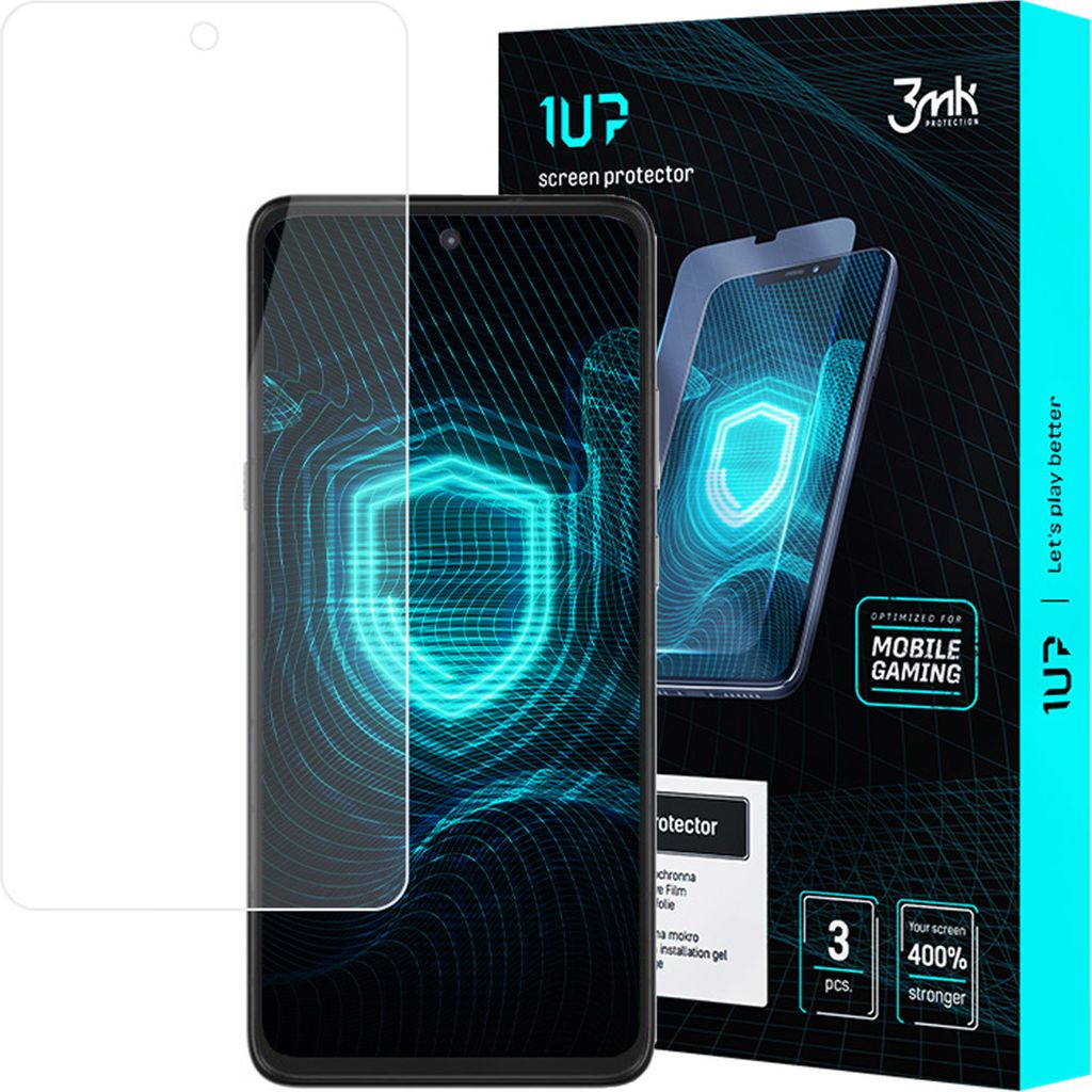 3mk Display Schutzfolie 1UP für Motorola Moto G 5G transparent Gaming (3 Stück)